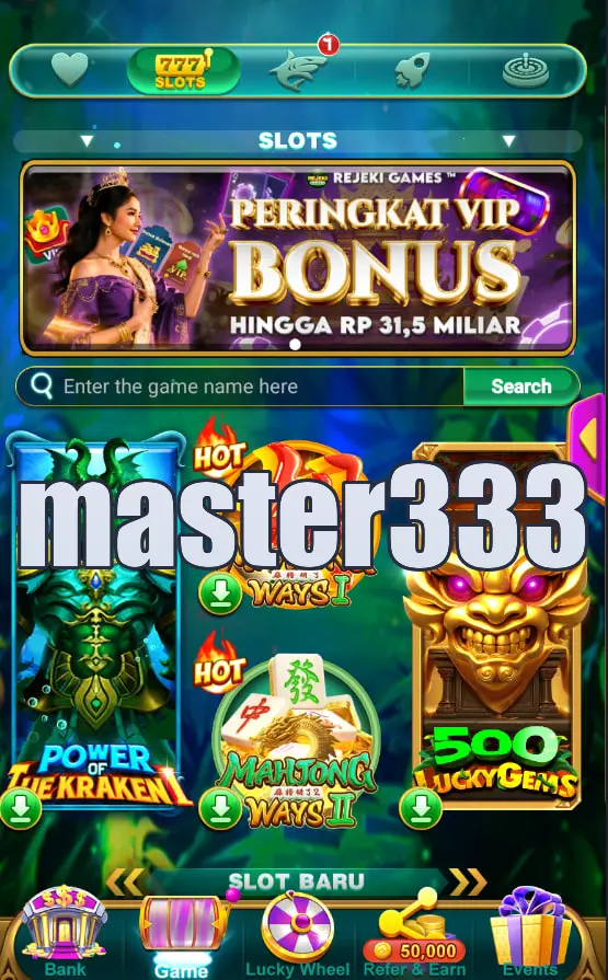 master333 Tangkapan Layar - APK Resmi